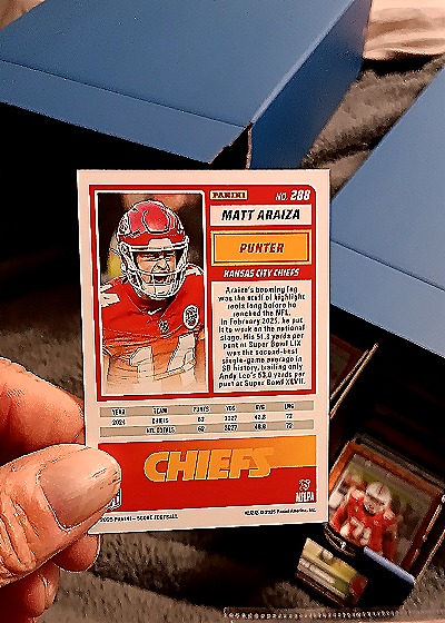 2023 Panini #288 Matt Araiza — back