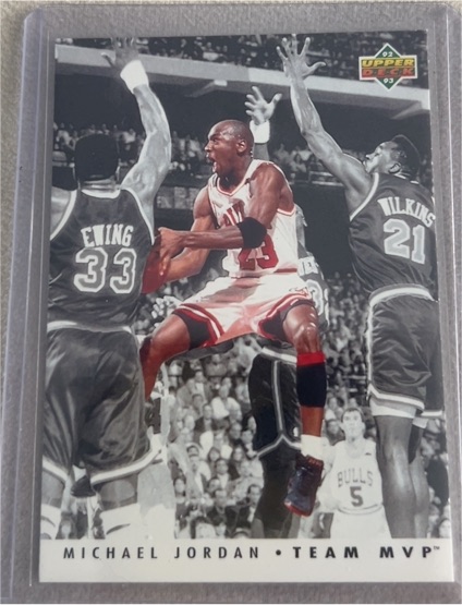 1992-93 Upper Deck #TM5 Michael Jordan Team MVP — front