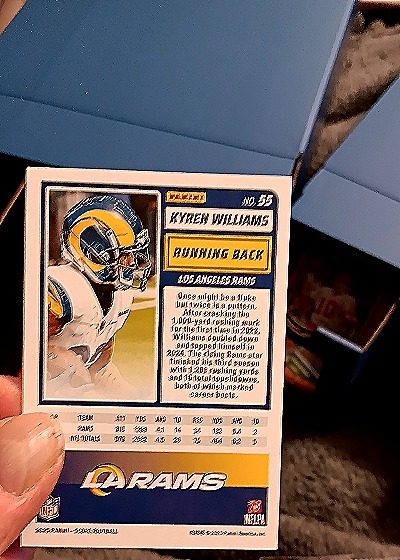 2025 Panini Score A Treat #55 Kyren Williams — back