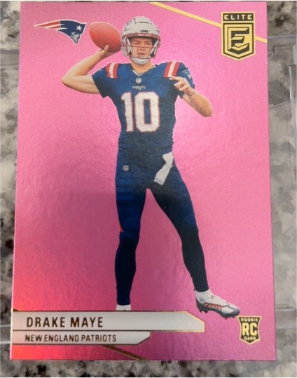 2024 Panini Donruss Elite #unknown Drake Maye Pink Parallel — front