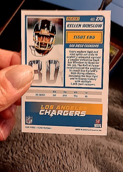 2025 Panini Score #270 Kellen Winslow — back