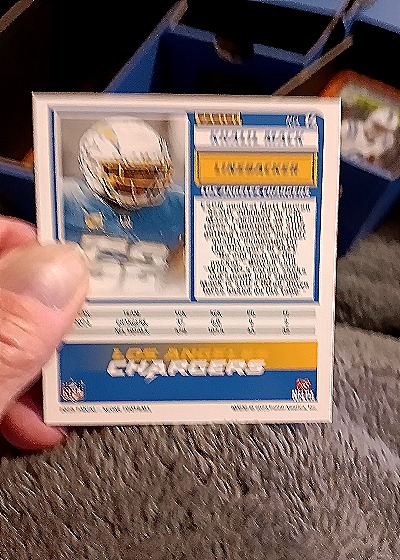 2024 Marvel Masterpieces '92 Platinum #58 Khalil Mack — back