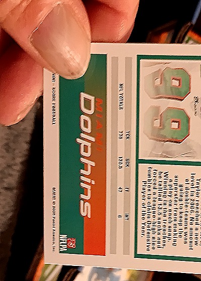 1999 Score #99 Jason Taylor — back