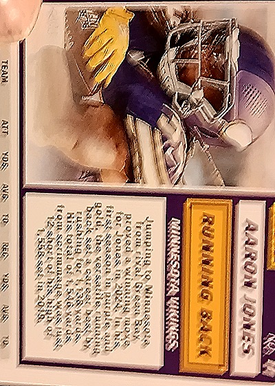 2024 Panini Score-A-Treat #4 Aaron Jones — back