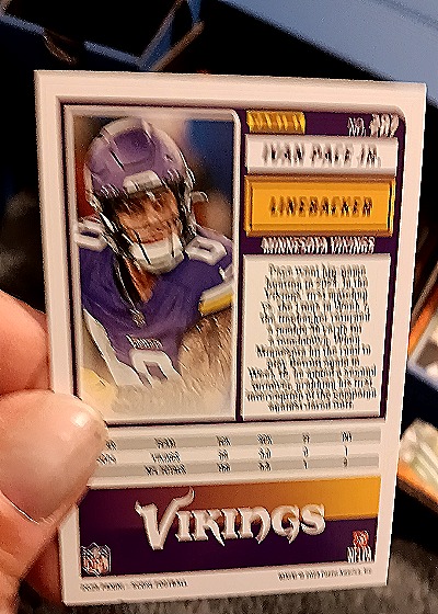 2025 Panini Score A Treat #265 Ivan Pace Jr. — back