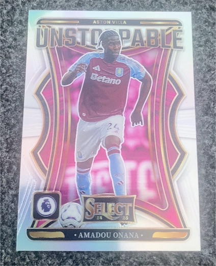 2024-25 Panini Select Premier League #3 Amadou Onana Unstoppable — front