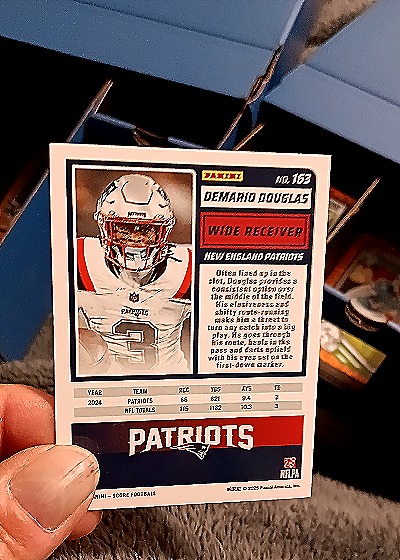 2025 Panini Score #163 Demario Douglas — back
