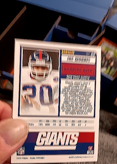 1990 Score #256 Joe Morris — back