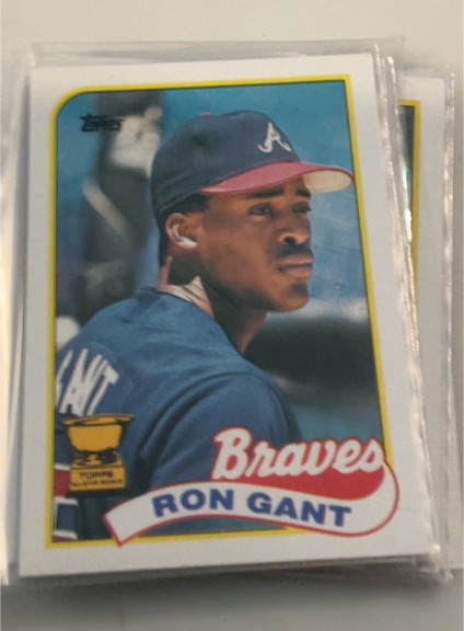 1989 Topps #296 Ron Gant — front