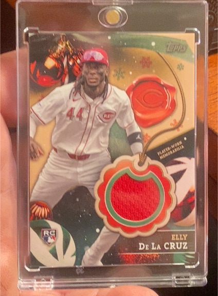 2024 Topps Holiday Relics #RC-ED Elly De La Cruz — front