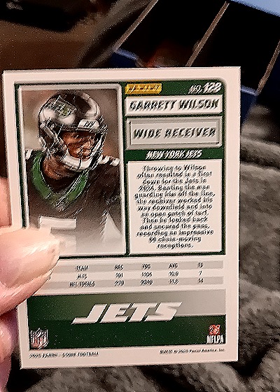 2025 Panini Score-A-Treat #128 Garrett Wilson — back