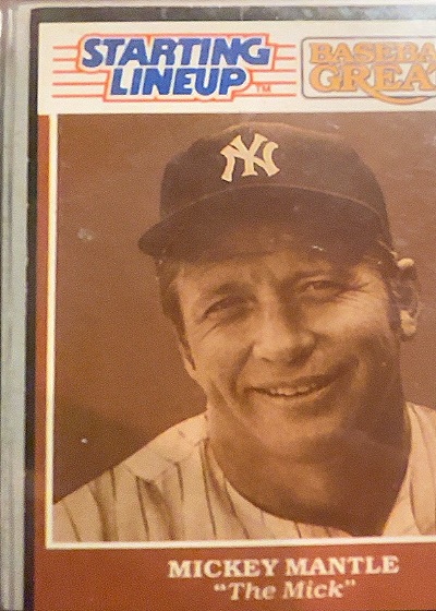 1989 Kenner Starting Lineup Baseball Greats #10 Mickey Mantle — front