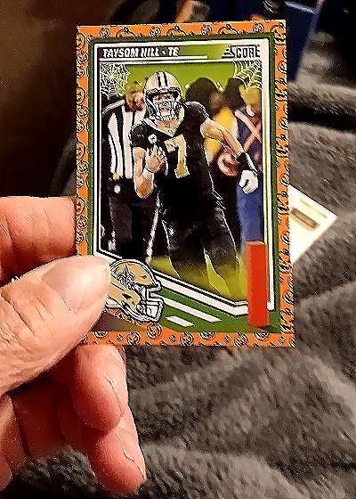 2025 Panini Score #TE Jayson Hill — front
