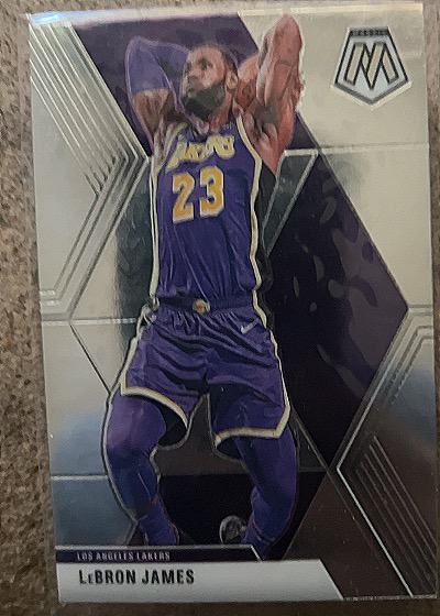 2019-20 Panini Mosaic #8 LeBron James — front