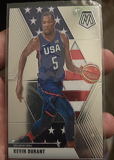 2019-20 Panini Mosaic #251 Kevin Durant — back