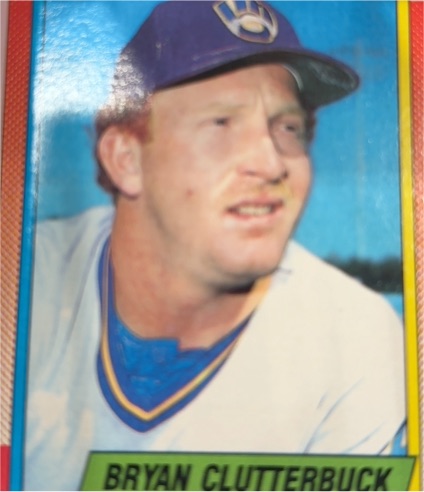 1987 Topps #615 Bryan Clutterbuck — front