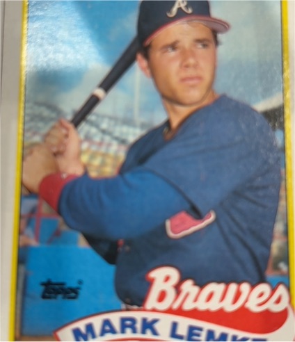 1989 Topps #327 Mark Lemke — front