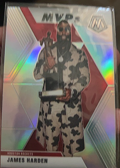 2019-20 Panini Mosaic #296 James Harden MVP — front