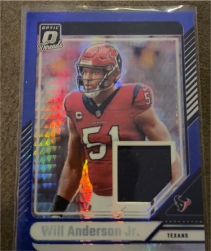 2024 Panini Donruss Optic Threads #DTB-WAJ Will Anderson Jr. — front