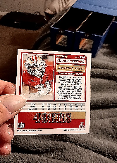 2025 Panini Score A Treat #259 Isaac Guerendo — back