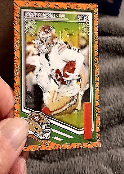 2025 Panini Score-A-Treat Football Pumpkin #231 Ricky Pearsall — front
