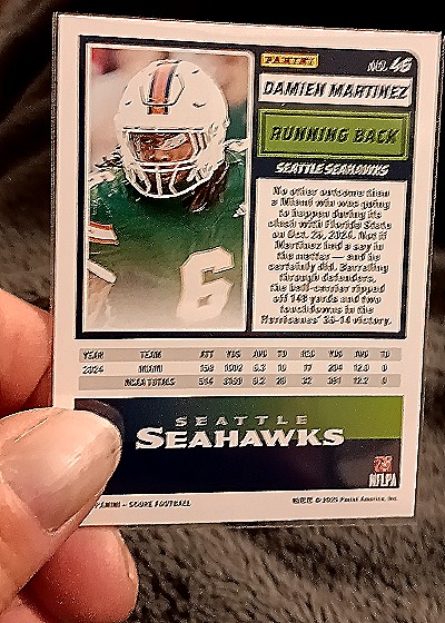 2025 Panini Score #46 Damien Martinez — back