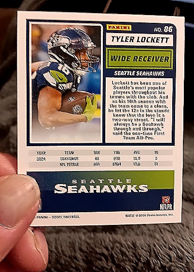 2025 Panini Score-A-Treat #86 Tyler Lockett — back