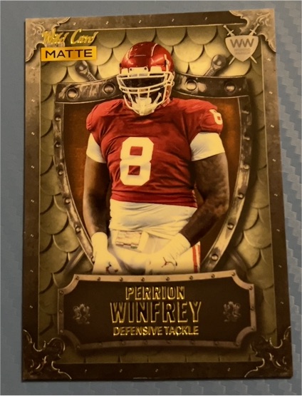 2022 Wild Card Matte Weekend Warrior #WW-41 Perrion Winfrey — front