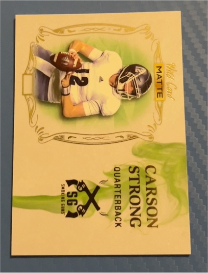 2022 Wild Card Matte Smoking Guns #SG-5 Carson Strong — front