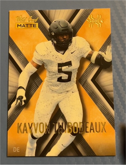 2022 Wild Card Matte X-Plode #MXP-30 Kayvon Thibodeaux — front