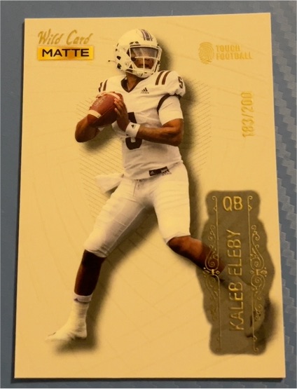 2022 Wild Card Matte #MB-68 Kaleb Eleby — front