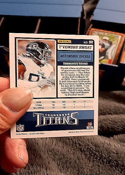 2025 Panini Score-A-Treat #91 T'Vondre Sweat — back