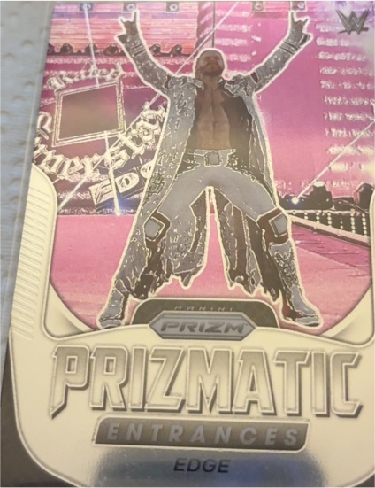 2022 Panini Prizm WWE #3 Edge Prizmatic Entrances — front