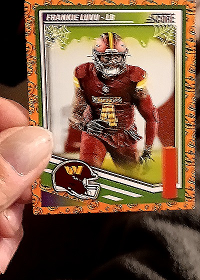 2025 Panini Score A Treat Halloween #108 Frankie Luvu — front