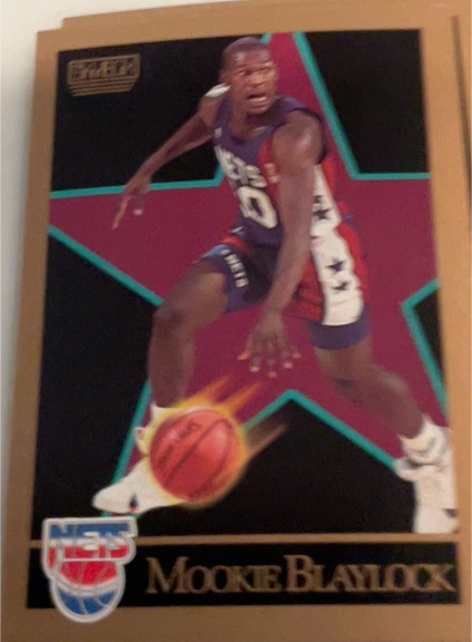 1990-91 SkyBox #176 Mookie Blaylock — front