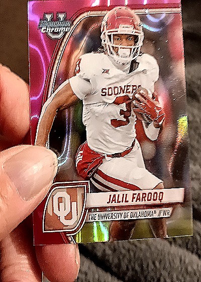 2024 Bowman University Chrome #200 Jalil Farooq — front