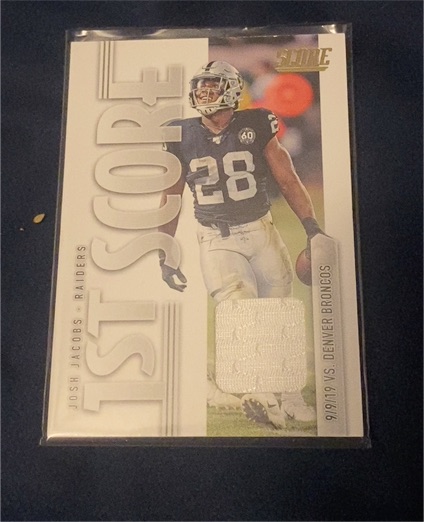 2020 Panini Score 1st Score #FS-JJ Josh Jacobs — front