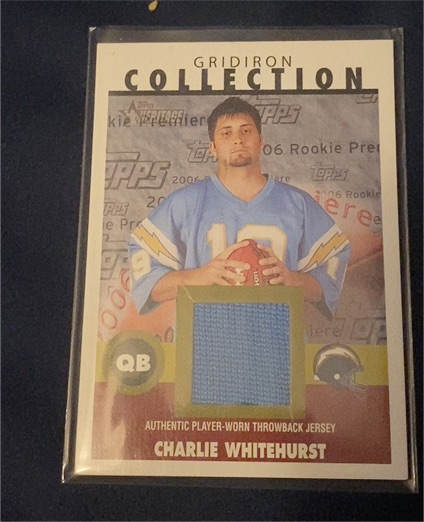 2006 Topps Gridiron Collection #GC-CW Charlie Whitehurst — front