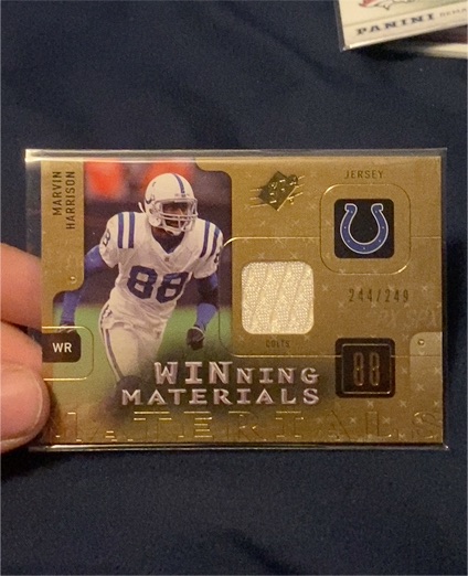 2009 Upper Deck SPx Winning Materials #W-MH Marvin Harrison — front