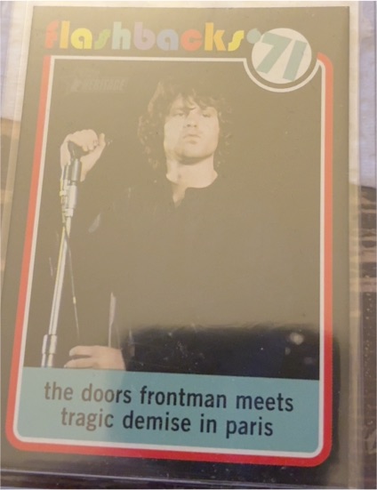 2020 Topps Heritage News Flashbacks '71 #NF-9 Jim Morrison — front