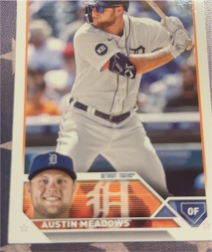 2023 Topps #252 Austin Meadows — front