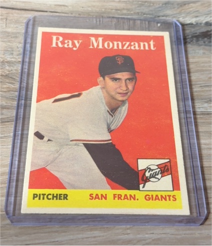 1958 Topps #447 Ray Monzant — front