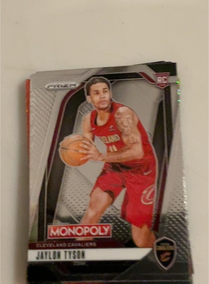 2024-25 Panini Prizm Monopoly #15 Jaylon Tyson — front