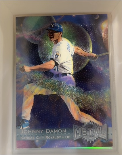 1996 Metal Universe #63 Johnny Damon — front