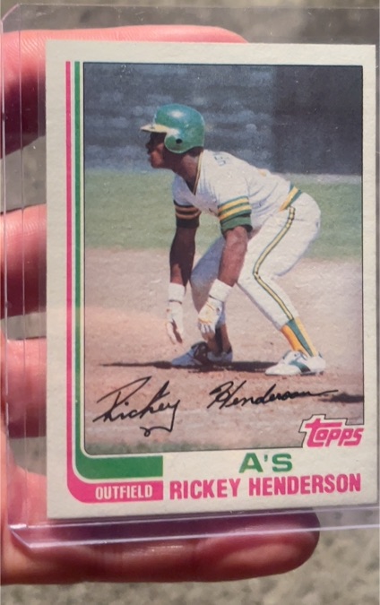 1982 Topps #610 Rickey Henderson — front