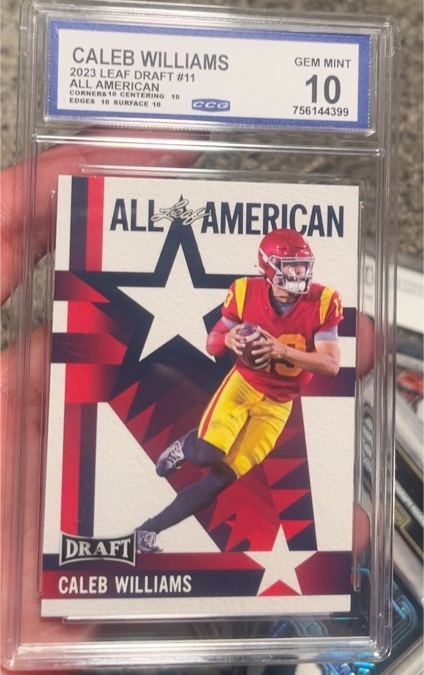 2023 Leaf Draft #11 Caleb Williams — front