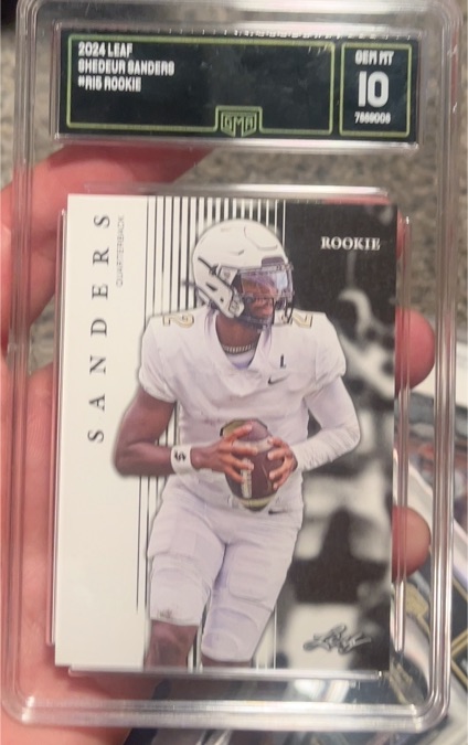 2024 Leaf #R-15 Shedeur Sanders Rookie Card — front
