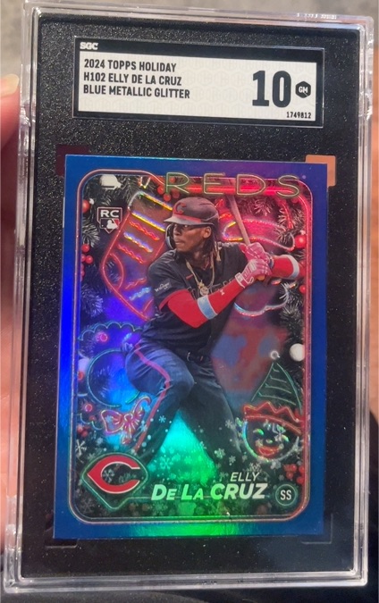 2024 Topps Holiday #H102 Elly De La Cruz — front