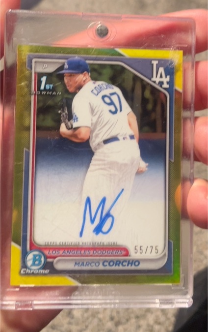 2024 Bowman Chrome #CPA-MC Marco Corcho — front