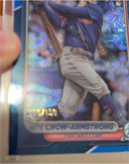 2024 Bowman Chrome Mojo Refractor Rookie #45 Pete Crow-Armstrong — front